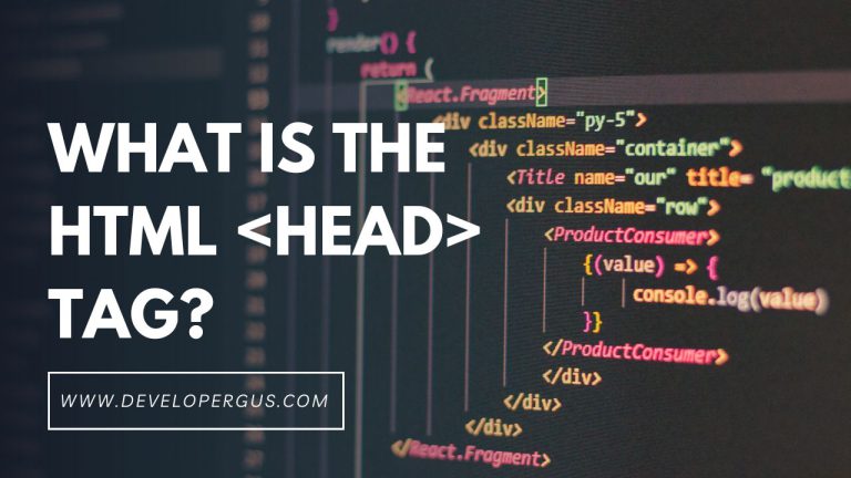 What is the HTML Head Tag?